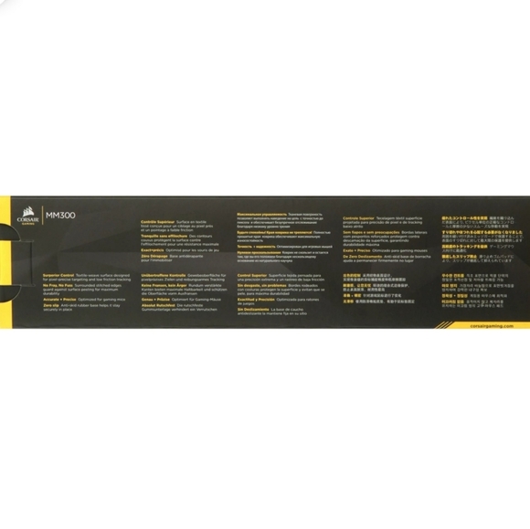 Corsair CH-9000108-WW MM300 Anti-Fray Cloth Gaming Mouse Pad Extended NEW SEALED - Picture 2 of 4